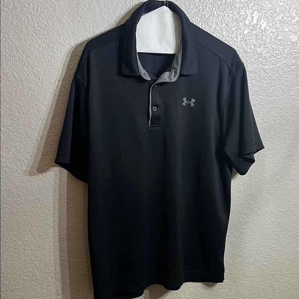 Under Armour Men's Polo Shirt in Black and Gray